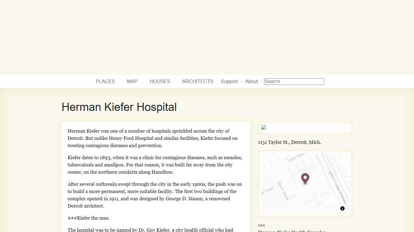 Herman Kiefer Hospital — Historic Detroit